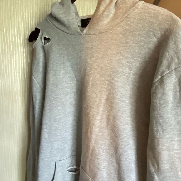 ELUX Los Angeles Destroyed Hoody Sweatshirt - Picture 2 of 10